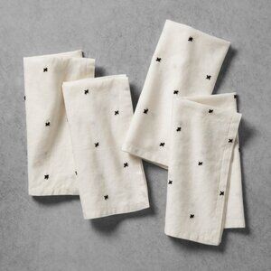 Hearth & Hand with Magnolia, Beige X Pattern Napkins (Set of 4) - Cream